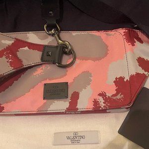 Valentino Garavani Camo Fanny Pack In Pink - Retail $695